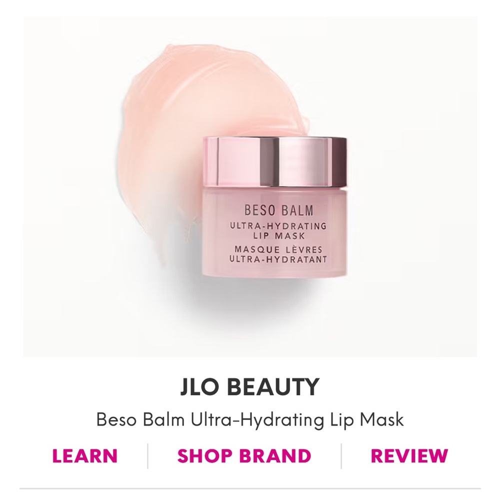 New J Lo Beauty Beso Balm Lip Mask